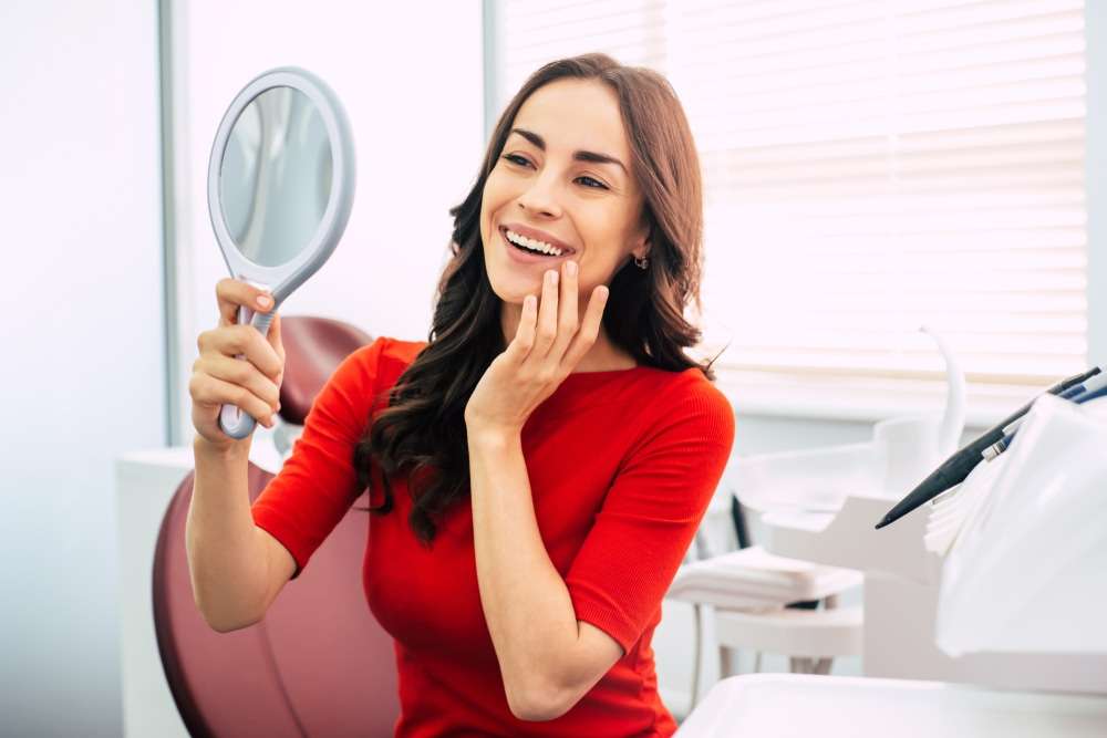 Woman Dental Mirror